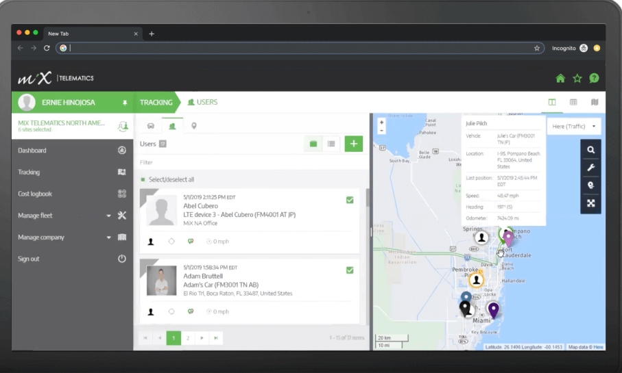 screenshot of MiX Now